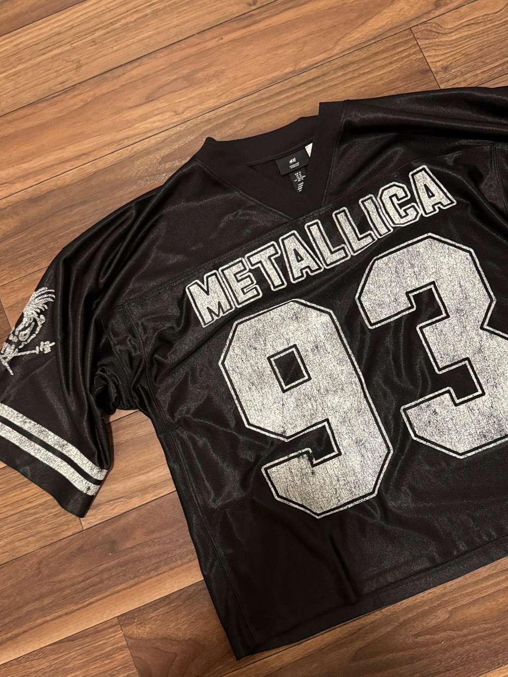 H&M Black Oversized Jersey Tee